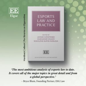 Chapter in Esports Law and Practice Published